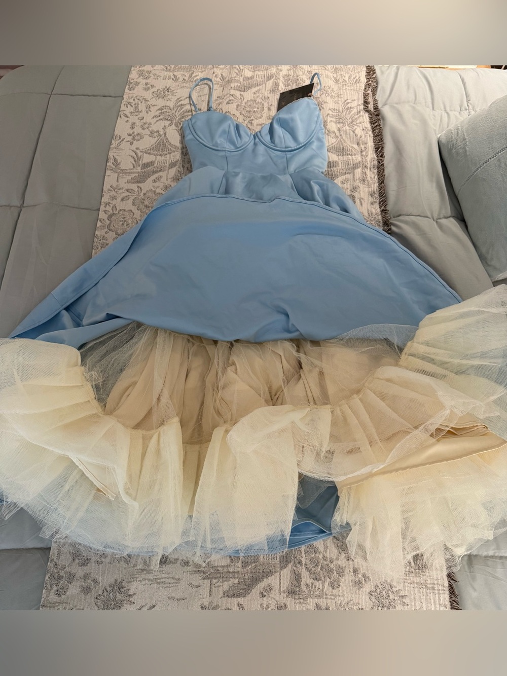 *NEW* House of CB Airy Blue Mademoiselle Dress | Medium, Regular Cup - Picture 2 of 4